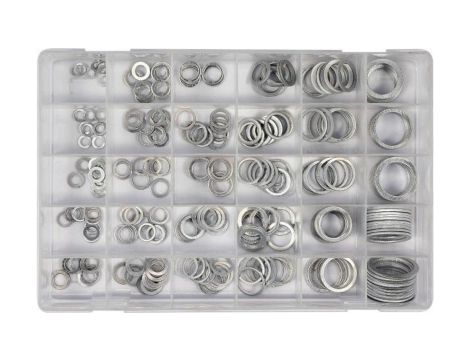 ZESTAW PODKŁADEK ALUMINIOWYCH 300 SZT. MIX ROZMIARÓW