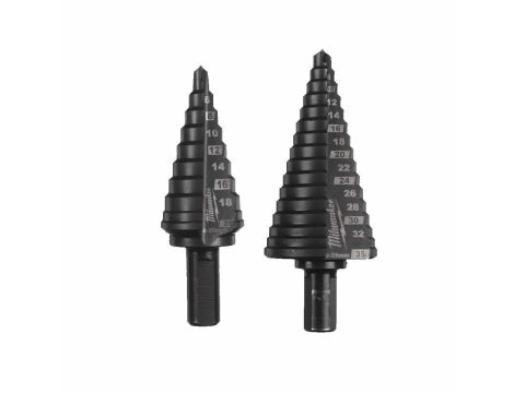 MILWAUKEE WIERTŁO STOPNIOWE KOBALTOWE ZESTAW 2szt.