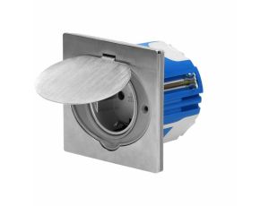 ORNO GNIAZDO PODTYNKOWE IP44 INOX Z