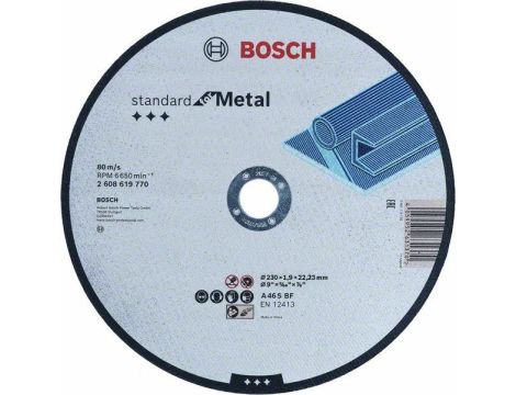 BOSCH TARCZA MET.230mm x 1,9mm x 22mm STANDARD FOR METAL 2608619770