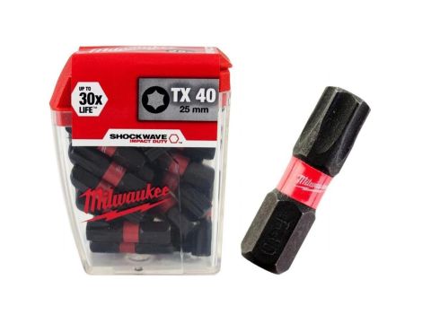 BIT, GROT, KOŃCÓWKA TORX TX40 25MM 25 SZT.