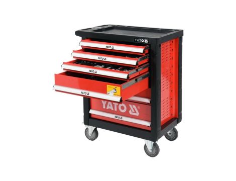 SZAFKA SERWISOWA NA KÓLKACH + NARZEDZIA 185 CZĘŚCI