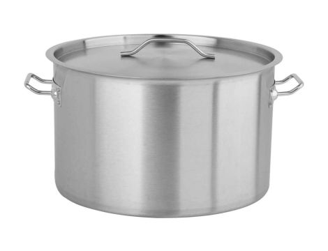 GARNEK ŚREDNI Z POKRYWKĄ ZE STALI NIERDZEWNEJ 50X30CM 58L