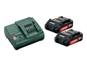 METABO AKUMULATOR 18V 2,0Ah x2 + ŁADOWARKA SC 30