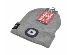 AWTOOLS CZAPKA Z LAMPKĄ LED 80lm SZARA