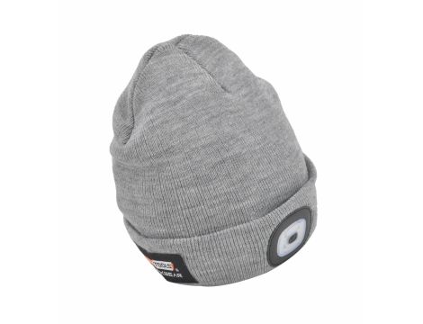 AWTOOLS CZAPKA Z LAMPKĄ LED 80lm SZARA - 2