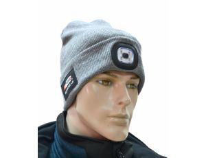 AWTOOLS CZAPKA Z LAMPKĄ LED 80lm GRANATOWA