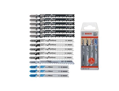 KOMPLET BRZESZCZOTÓW T DO DREWNA I METALU 15 SZT.