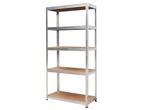 AWTOOLS REGAŁ 5 PÓŁEK 180x90x40 NOŚNOŚĆ 100KG / 3.3MM - WCISKANY SZYBKI MONTAŻ