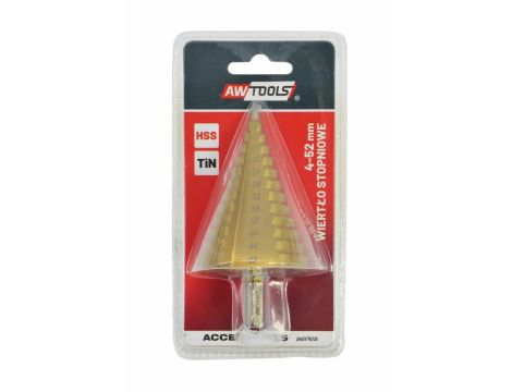 AW WIERTŁO STOPNIOWE PROSTE / 4-52mm