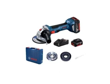 SZLIFIERKA KĄTOWA AKUMULATOROWA GWS 180-LI 2*4.0*AH BOX