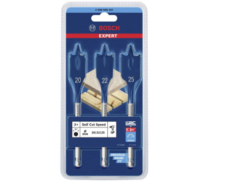 BOSCH WIERTŁO ŁOPATKOWE - KOMPLET  3szt. SELFCUT EXPERT 2608900331
