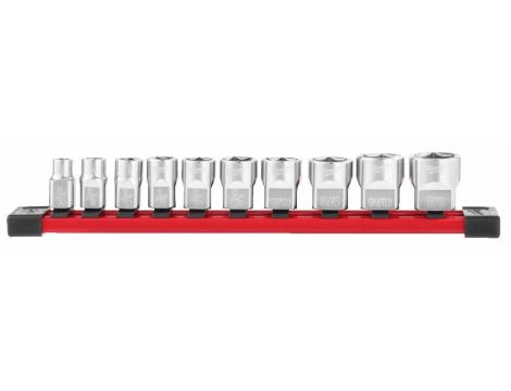 MILWAUKEE ZESTAW NASADEK 10 szt. 3/8" IMPERIALNE - 2