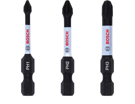 BOSCH KOŃCÓWKA IMPACT kpl. 3szt. PH1/PH2/PH3 x 50mm 2608522491