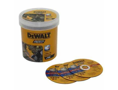 DEWALT TARCZA METAL 125x1,0mm INOX /100szt.