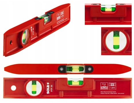 SOLA POZIOMNICA PLASTIKOWA 25cm  PTF 25
