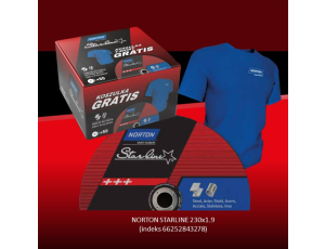 NORTON TARCZA.STARLINE 230mmx1,9mm /50 szt. + KOSZULKA