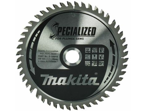 TARCZA TNĄCA 165 x 2,2 x 20mm 48-ZĘBÓW, DO ZAGŁĘBIARKI SP6000