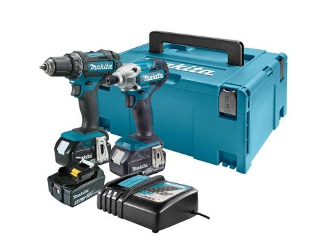 MAKITA ZESTAW COMBO 18V DLX2339JX1 (DDF482+DTD156) 3x5,0Ah MAKPAC