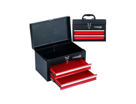 Skrzynka szafka narzędziowa warsztatowa walizka 2 szuflady stalowa Schmith
