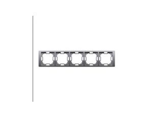 Simon Basic Neos Ramka pięciokrotna stal inox BMRC5/21