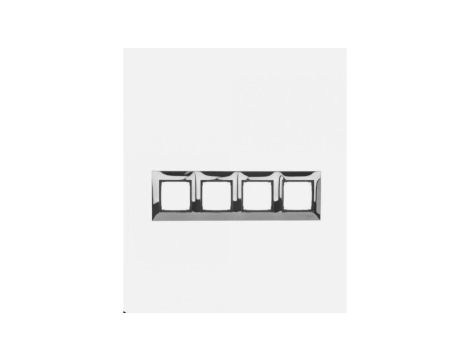 Simon 54 Premium Ramka poczwórna metalowa chrom DR4/63