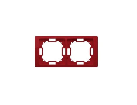 Simon Basic Neos Ramka podwójna rubinowy BMRC2/033