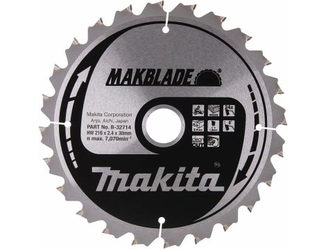 MAKITA PIŁA TARCZOWA  216x30x24z MAKBLADE DREWNO