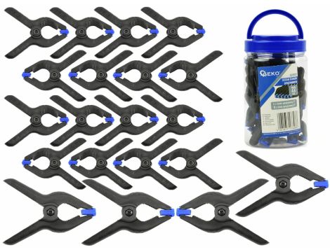 GEKO ZESTAW ŚCISKÓW SPRĘŻYNOWYCH 22el.