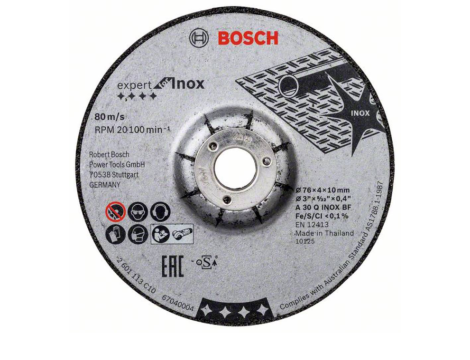 BOSCH TARCZA ŚCIERNA  76mm EXPERT FOR INOX 2608601705