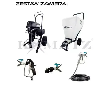 KOMATZ AGREGAT SZPACHLARSKI  RANGER III + KOSZ 90L MALARSKO-SZPACHLARSKI - 2