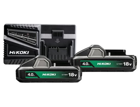 HIKOKI AKUMULATOR 18V 4,0Ah BSL1840M 2szt. +ŁADOWARKA UC18YFSL