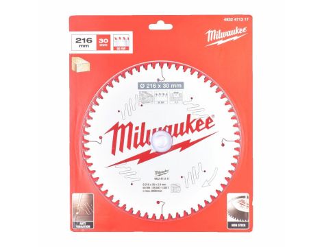 MILWAUKEE PIŁA TARCZOWA 216x30x2,4x60z ATB