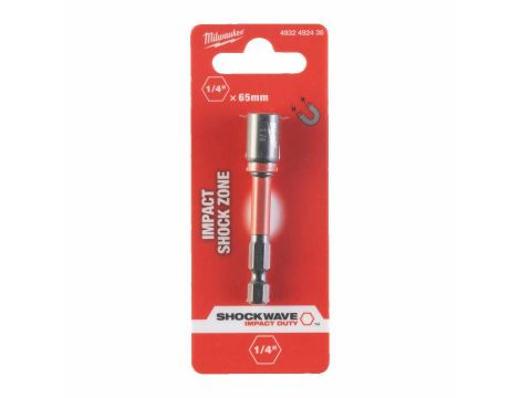 MILWAUKEE KOŃCÓWKA Z NASADKĄ MAGNETYCZNA HEX 1/4" (65mm)