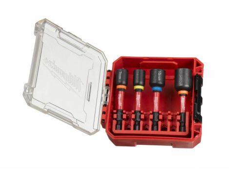 MILWAUKEE KOŃCÓWKA Z NASADKĄ MAGNETYCZNA HEX ZESTAW 7/8/10/13mm (65mm) - 2