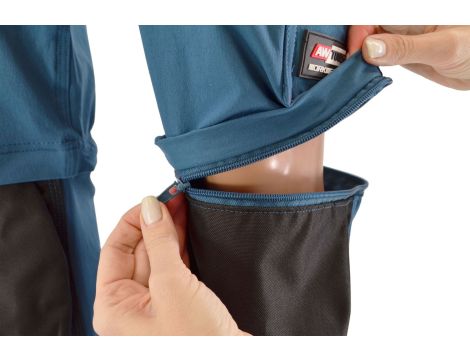 AWTOOLS SPODNIE SPODENKI ROBOCZE ODPINANE NOGAWKI T2/ PETROL/ M - 6