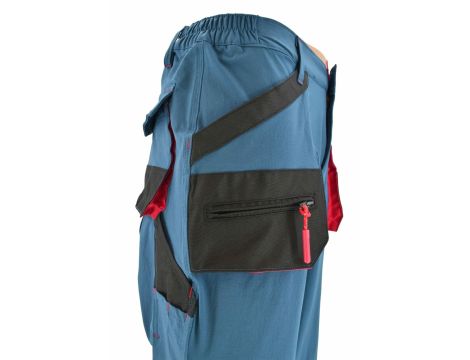 AWTOOLS SPODNIE SPODENKI ROBOCZE ODPINANE NOGAWKI T2/ PETROL/ XXL - 8