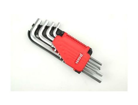 KLUCZE HEX ZESTAW 9-CZĘŚCIOWY 2-10MM CR-V