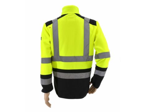 AWTOOLS BLUZA POLAROWA T3/ ODBLASKOWA ŻÓŁTA/ XXL - 3
