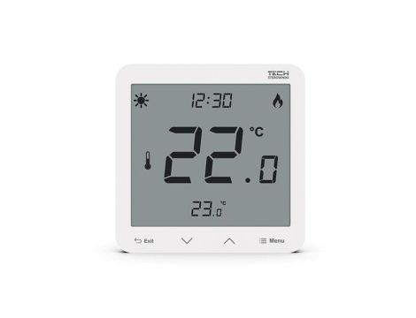 TECH R-9S PLUS - Regulator pokojowy do listwy L-9 przewodowy kolor biały