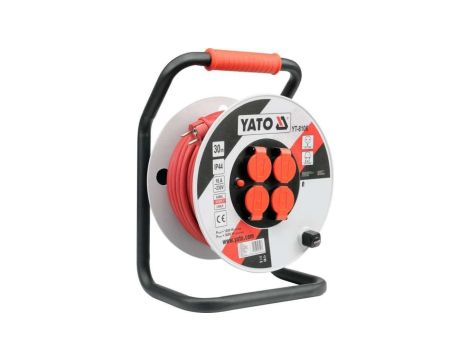 Przedłużacz bębnowy 30m 4-gniazda H05RR-F 3x2.5mm2 IP44 YT-8106