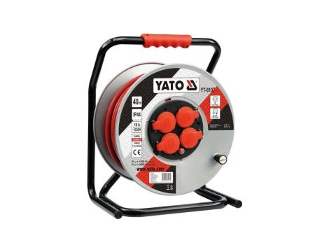 Przedłużacz bębnowy 40M 4-gniazda H05RR-f 3*2.5mm2 IP44 YT-8107