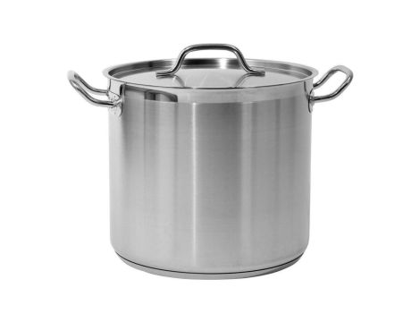 GARNEK WYSOKI Z POKRYWKĄ ZE STALI NIERDZEWNEJ 28X25CM,15.4L.