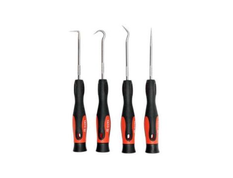 ZESTAW HACZYKÓW Z RĘKOJEŚCIĄ 4 CZĘŚCI