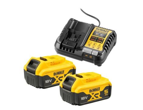 DEWALT ŁADOWARKA DCB1104 +2x5,0Ah DCB1104P2