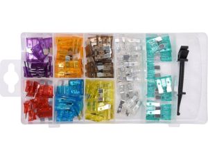 ZESTAW 97 BEZPIECZNIKÓW PŁYTKOWYCH STANDOWYCH