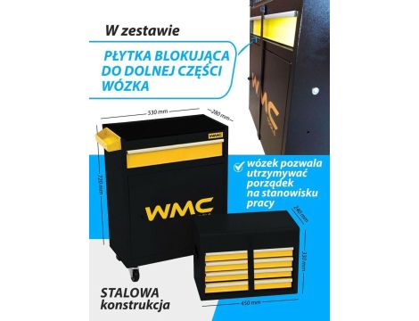 WÓZEK NARZĘDZIOWY 2el. + 253el. NARZĘDZI /WMC - 2