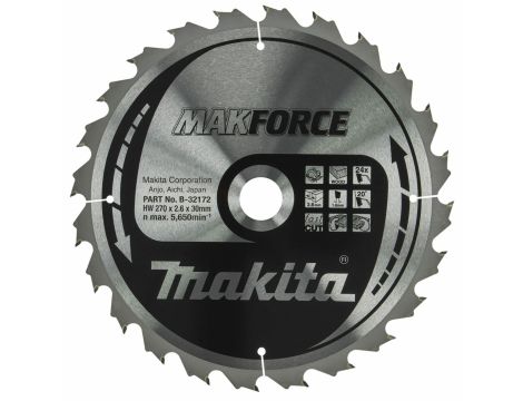 MAKITA PIŁA TARCZOWA  270x30x24z MAKFORCE DREWNO