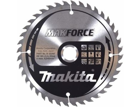 MAKITA PIŁA TARCZOWA  160x20x40z MAKFORCE DREWNO