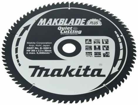 MAKITA PIŁA TARCZOWA  305x30x80z MAKBLADE PLUS DREWNO